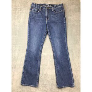 Lee Jeans Womens 12M Mid Rise Regular Fit Dark Wash